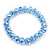 Sky Blue Glass Flex Bracelet - 18cm Length - view 3