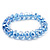 Sky Blue Glass Flex Bracelet - 18cm Length - view 7