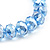 Sky Blue Glass Flex Bracelet - 18cm Length - view 5