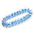Sky Blue Glass Flex Bracelet - 18cm Length - view 6