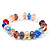 Multicoloued Glass Flex Bracelet - 18cm Length - view 4