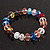 Multicoloued Glass Flex Bracelet - 18cm Length - view 5