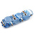 Light Blue Cat Eye Glass Bead Flex Bracelet -18cm Length - view 4