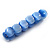Light Blue Cat Eye Glass Bead Flex Bracelet -18cm Length - view 4