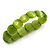 Light Green Cat Eye Glass Bead Flex Bracelet -18cm Length - view 6