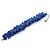 Royal Blue Glass Bead Bracelet (Silver Tone Metal) - 16cm Length (Plus 4cm Extender) - view 8