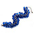Royal Blue Glass Bead Bracelet (Silver Tone Metal) - 16cm Length (Plus 4cm Extender) - view 6