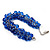 Royal Blue Glass Bead Bracelet (Silver Tone Metal) - 16cm Length (Plus 4cm Extender) - view 7