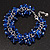 Royal Blue Glass Bead Bracelet (Silver Tone Metal) - 16cm Length (Plus 4cm Extender) - view 3