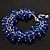 Royal Blue Glass Bead Bracelet (Silver Tone Metal) - 16cm Length (Plus 4cm Extender) - view 10
