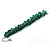 Emerald Green Glass Bead Bracelet (Silver Tone Metal) - 16cm Length (Plus 5cm Extender) - view 7