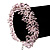 Pale Pink Glass Bead Bracelet (Silver Tone Metal) - 16cm Length (Plus 5cm Extender) - view 2