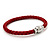 Red Leather Magnetic Bracelet -up to 20cm Length - view 4