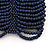 Wide Dark Blue Glass Bead Flex Bracelet - up to 19cm wrist - view 4