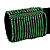 Wide Green Glass Bead Flex Bracelet - up to 19cm wrist - view 2