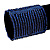 Wide Blue Glass Bead Flex Bracelet - up to 17cm wrist - For Small Wrist - view 2