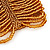 Wide Gold Glass Bead Flex Bracelet - up to 19cm wrist - view 4