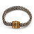 Two-Tone Mesh Magnetic Bracelet - up to 19cm wrist - view 9