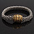 Two-Tone Mesh Magnetic Bracelet - up to 19cm wrist - view 6