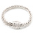 Rhodium Plated Mesh Magnetic Bracelet - up to 19cm wrist - view 8