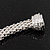 Rhodium Plated Mesh Magnetic Bracelet - up to 19cm wrist - view 3