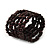 Dark Brown Multistrand Wood Bead Bracelet - up to 18cm wrist - view 6