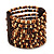 Wide Multistrand Wood Bead Bracelet - up to 20cm wrist - view 4