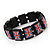 UK British Flag Union Jack Stretch Wooden Bracelet - up to 20cm length - view 3