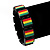 Black Wooden 'Flag' Stretch Bracelet - up to 20cm length - view 2