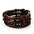 Fancy Multistrand Wood Bracelet - up to 19cm wrist - view 5