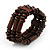 Fancy Multistrand Wood Bracelet - up to 19cm wrist - view 3