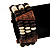 Fancy Multistrand Wooden Bead Bracelet - up to 19cm wrist - view 3