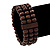 Fancy Multistrand Wood Bead Bracelet - up to 19cm wrist - view 3