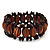 Fancy Wooden Bead Bracelet - up to 19cm wrist - view 3