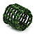 Green Multistrand Wood Bead Bracelet - up to 18cm wrist - view 3