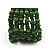 Green Multistrand Wood Bead Bracelet - up to 18cm wrist - view 5