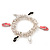Silver Plated Metal Ring 'Shoe' Charm Flex Bracelet - 17cm Length - view 6