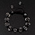 Unisex Transparent White Glass Beads Bracelet - 10mm - Adjustable - view 5