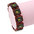 Unisex Multicoloured Acrylic Jewelled Balls Bracelet - 10mm - Adjustable - view 10