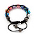 Unisex Multicoloured Acrylic Jewelled Balls Bracelet - 10mm - Adjustable - view 4