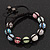 Unisex Bracelet Crystal Multicoloured Crystal Beads 10mm - Adjustable - view 5