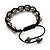 Unisex Bracelet Crystal Jet Black Crystal Beads 10mm - Adjustable - view 6