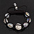 Unisex Clear Crystal Balls Bracelet - 13mm - Adjustable - view 7