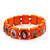 Stretch Orange Wooden Saints Bracelet / Jesus Bracelet / All Saints Bracelet - Up to 20cm Length - view 6