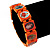 Stretch Orange Wooden Saints Bracelet / Jesus Bracelet / All Saints Bracelet - Up to 20cm Length - view 4