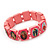 Stretch Pink Wooden Saints Bracelet / Jesus Bracelet / All Saints Bracelet - Up to 20cm Length - view 2
