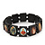Stretch Dark Brown Wooden Saints Bracelet / Jesus Bracelet / All Saints Bracelet - Up to 20cm Length