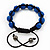 Unisex Bracelet Crystal Royal Blue Crystal Beads 10mm - Adjustable - view 6