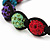 Unisex Bracelet Crystal Multicoloured Crystal Beads 10mm - Adjustable - view 5