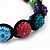 Unisex Bracelet Crystal Multicoloured Crystal Beads 10mm - Adjustable - view 7